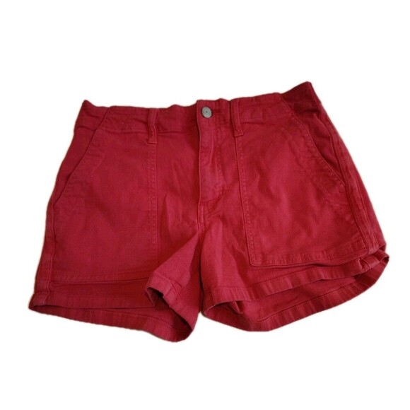 pistola Pants - Pistola Red High-Waisted Utility Cargo Shorts Women’s Size 27